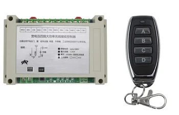 

AC220V 250V 380V 30A 4CH RF Wireless Remote Control Relay Switch light /lamp/ window/Garage Doors shutters projection screen
