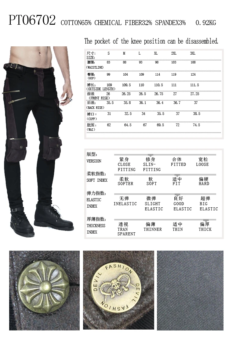 PT06702 SIZE CHART