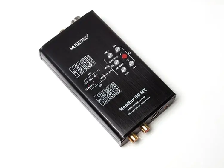 Популярный MUSILAND Monster 06 MX 06MX 32 бит/384 кГц USB звуковая карта и HD плеер APE FLAC WAVE