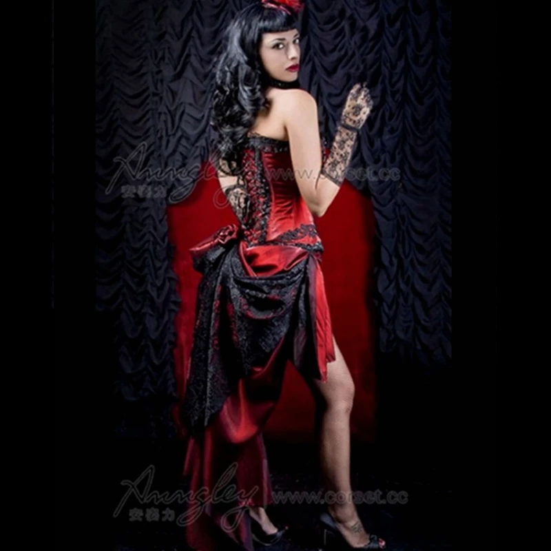 Sexy Red Prom Dresses 2018 Burlesque Corset Dresses For Women Evening Party Dresses For Girls (1)