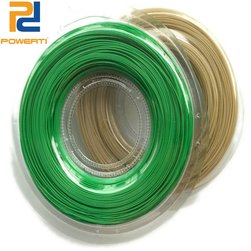 

POWERTI Green Tennis Poly String 1.30mm Khaki Training 200m Reel Tennis Racket String for Tennis Training Beginner Sport