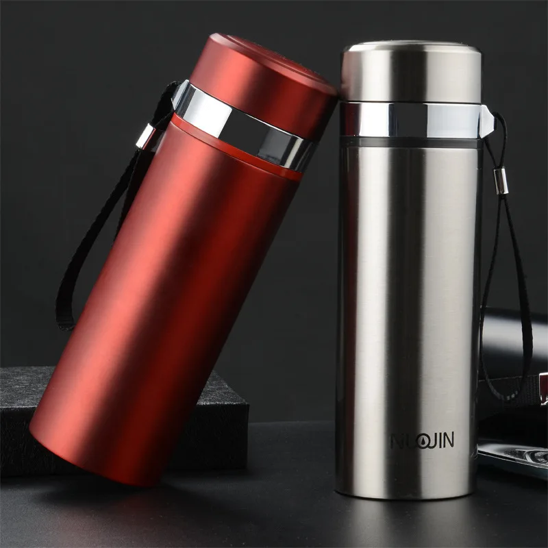 Stainless Steel Travel Thermos Bottle Coffee Tea Mug Glass Hot And Cold