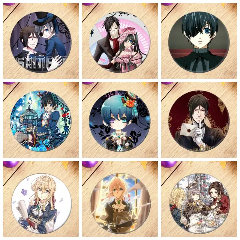 01 Elibeauty Danganronpa Badges Anime Badges Bouton Broche Cosplay Sacs Garniture