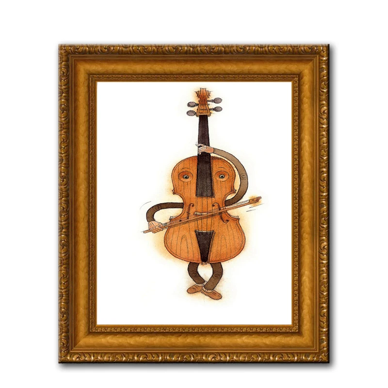 Kestutis-K-132-Stradivarius Violin Paintingb