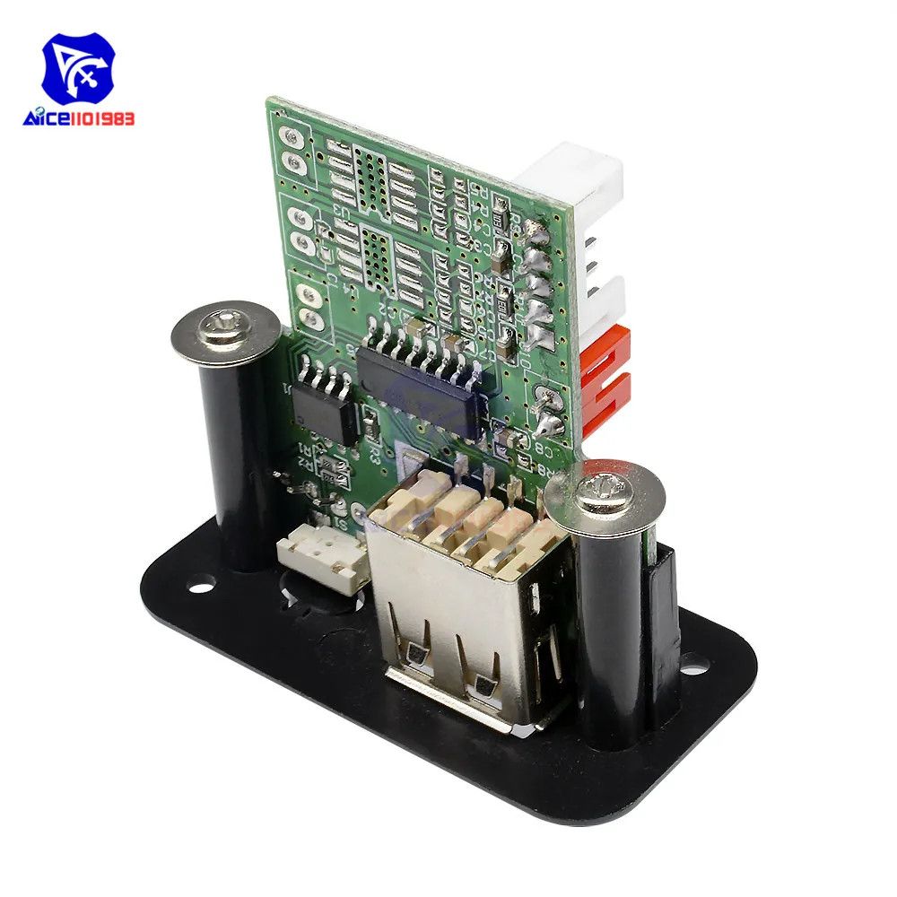 Автомобильный мини mp3 декодер 5 В/12 В плата с USB интерфейсом TF U Disk Reader плеер модуль