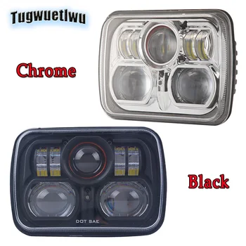 

OffRoad 6x8 5x7 7x6 inch Projector LED Headlights Rectangle Square Truck Headlight For Jeep YJ XJ MJ Ford F-250 F-350 Chevrolet