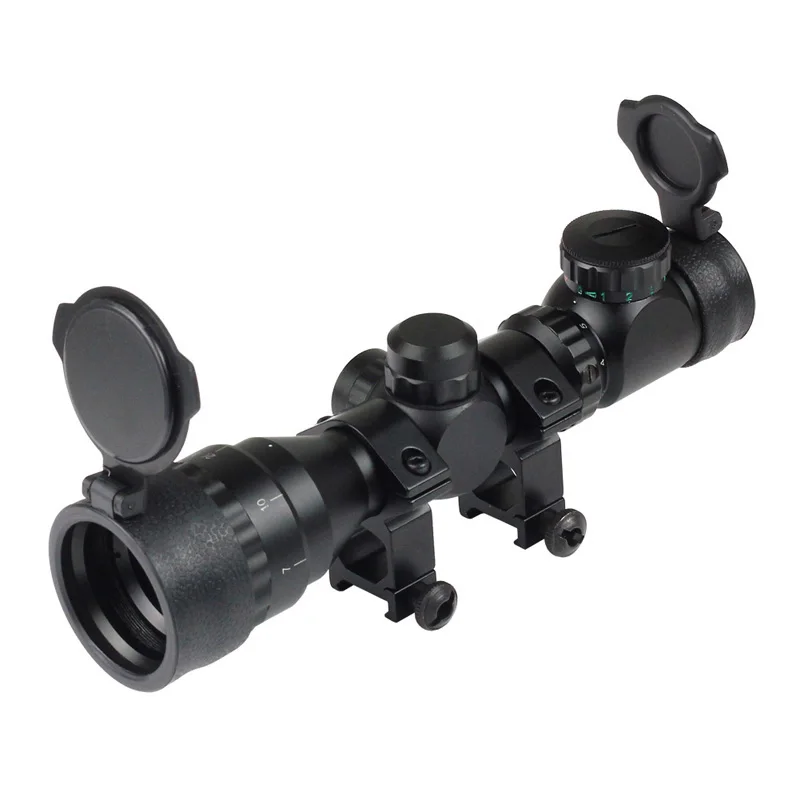 

Riflescope 2-6x32AOE scope Red green Dot Illuminated Tactical Riflescope Reticle Optical Sight Scope For Short gun Hunting