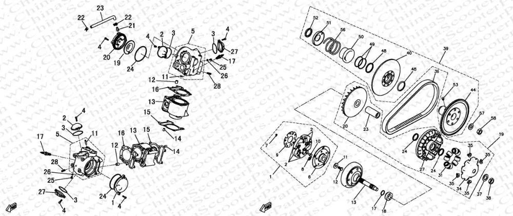 LINHAI 520+550+600 Cluth Cylinder