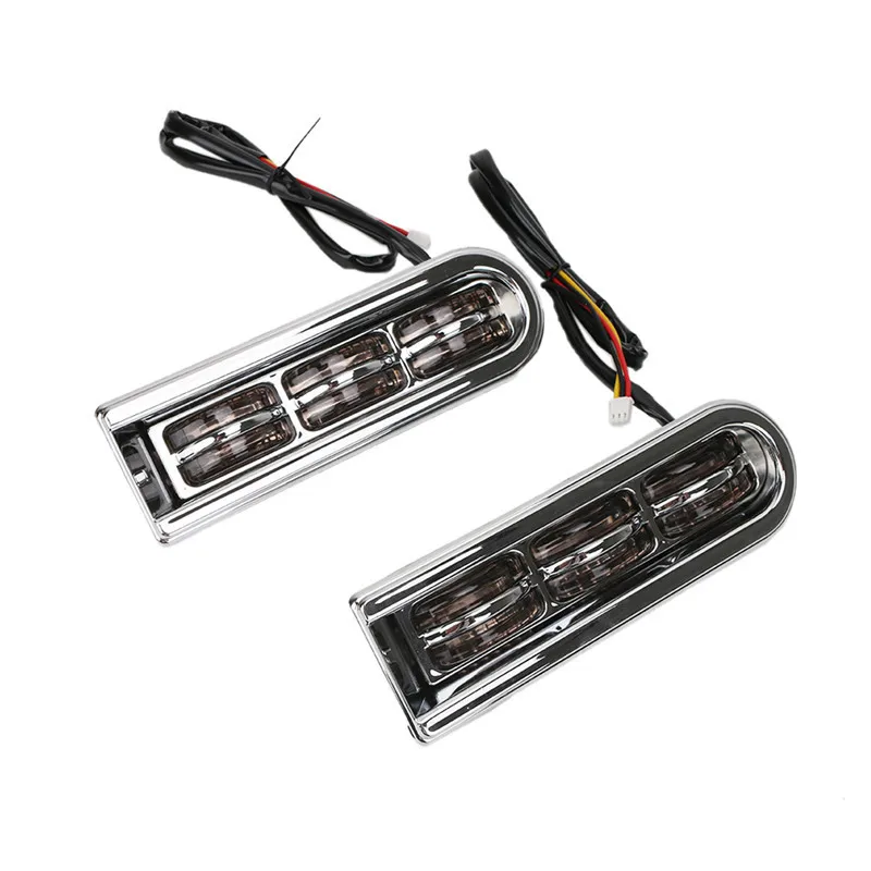 Chrome LED Light Accent Saddlebag Filler Inserts Support 1 (13)