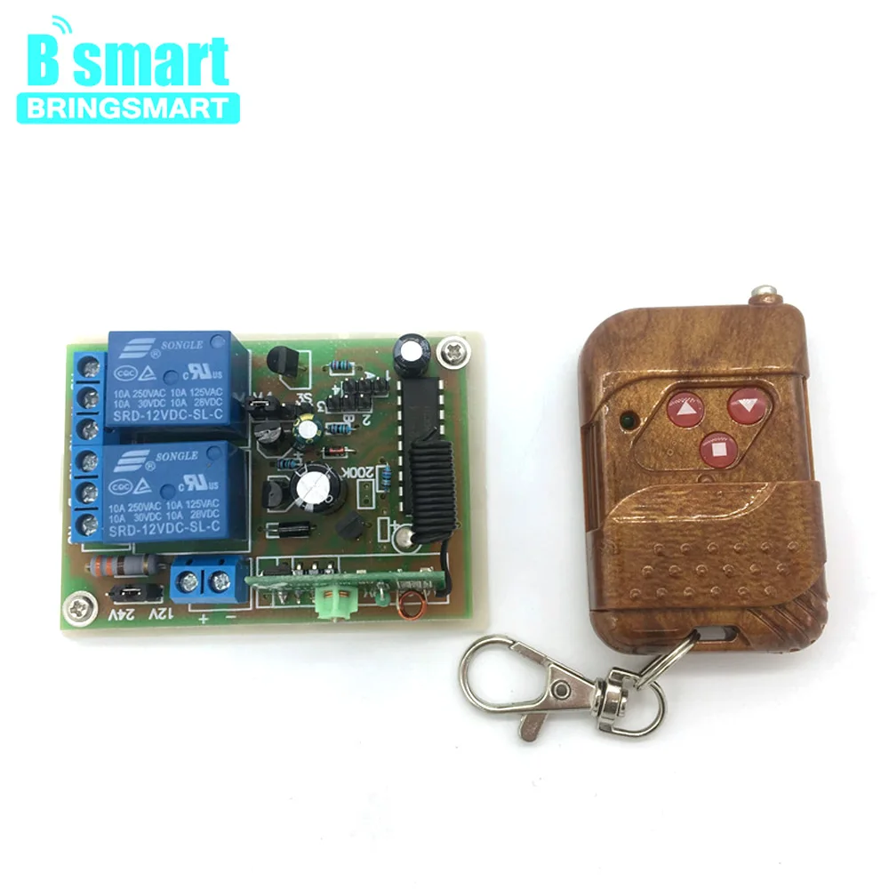 

Bringsmart LC126-12V-24V 2-way DC Motor Controller Receiver Mini Remote Control Housing Entrance Guard Machine Controller