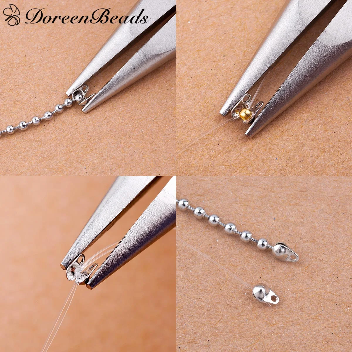 Застежка DoreenBeads для концевой цепочки из медных калотов застежка соединитель
