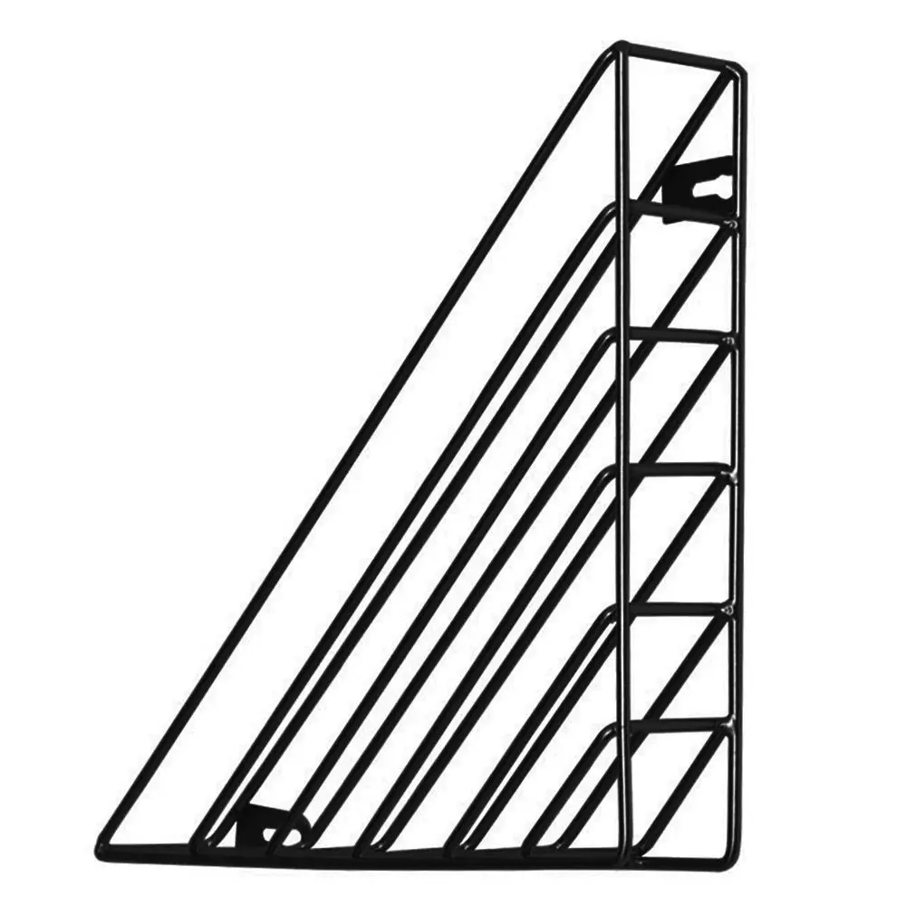 Железная треугольная книжная полка настольная газетная стойка с геометрическим рисунком газет и журналов стеллаж для хранения Европейский стиль домашний декор полка