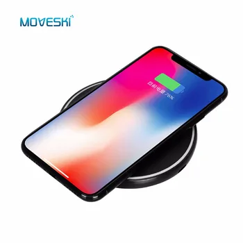 

Moveski N10 Inductive Fast Wireless Charger Station Pad QI Quick 2.0 for iPhone 8 8 Plus iPhone X Samsung Galaxy Note 8 S8