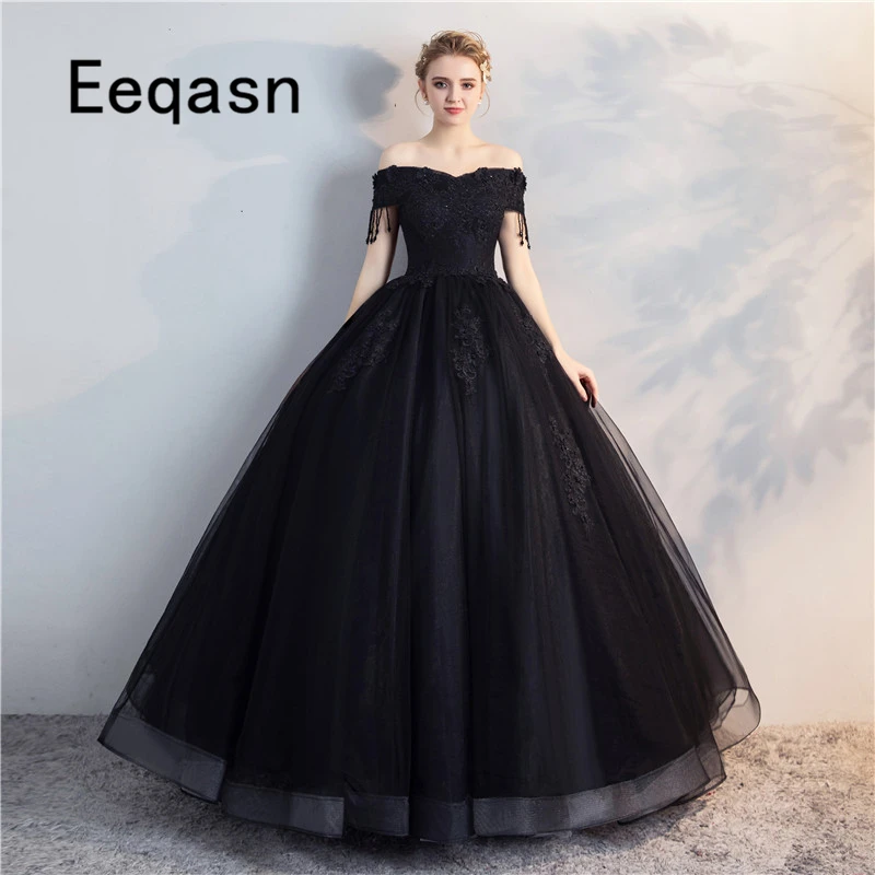 amazon black ball gown
