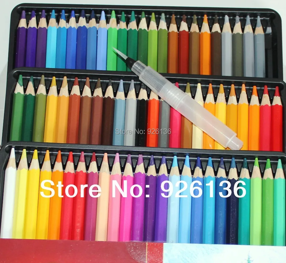 

Koh-i-noor Mondeluz Aquarell Drawing Set. 72 Colored Pencils Water Color Pencils+One Sakura Midlde Self Moistening Art Brush