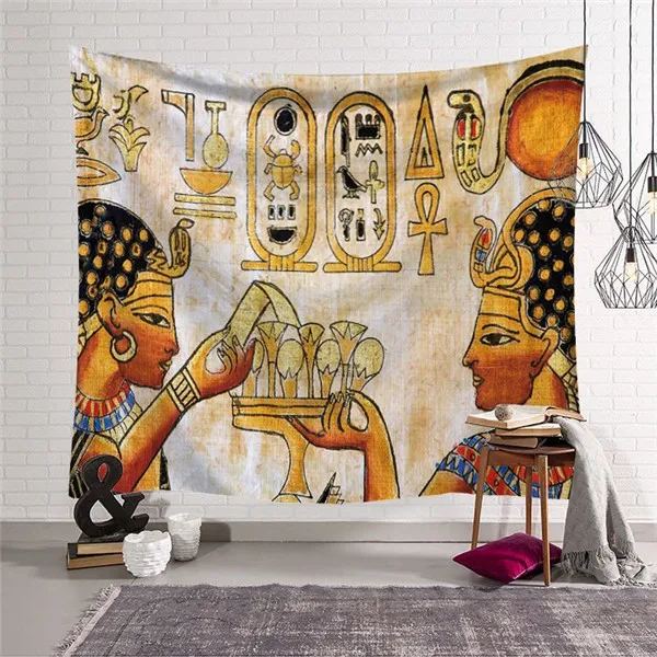 Ancient Egypt Series Polyester Tapestry Ancient Egyptian Style Wall