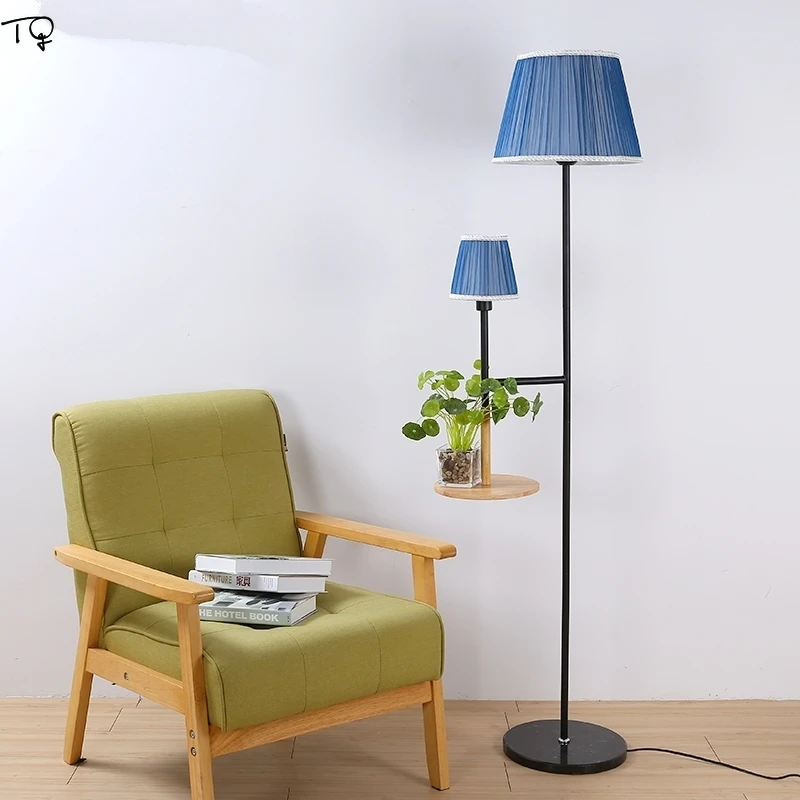 

Double Head Nordic Floor Lamp with Remote Control for Living Room Bedroom Creative Modern Concise Led Standing Lamp Decor Salon