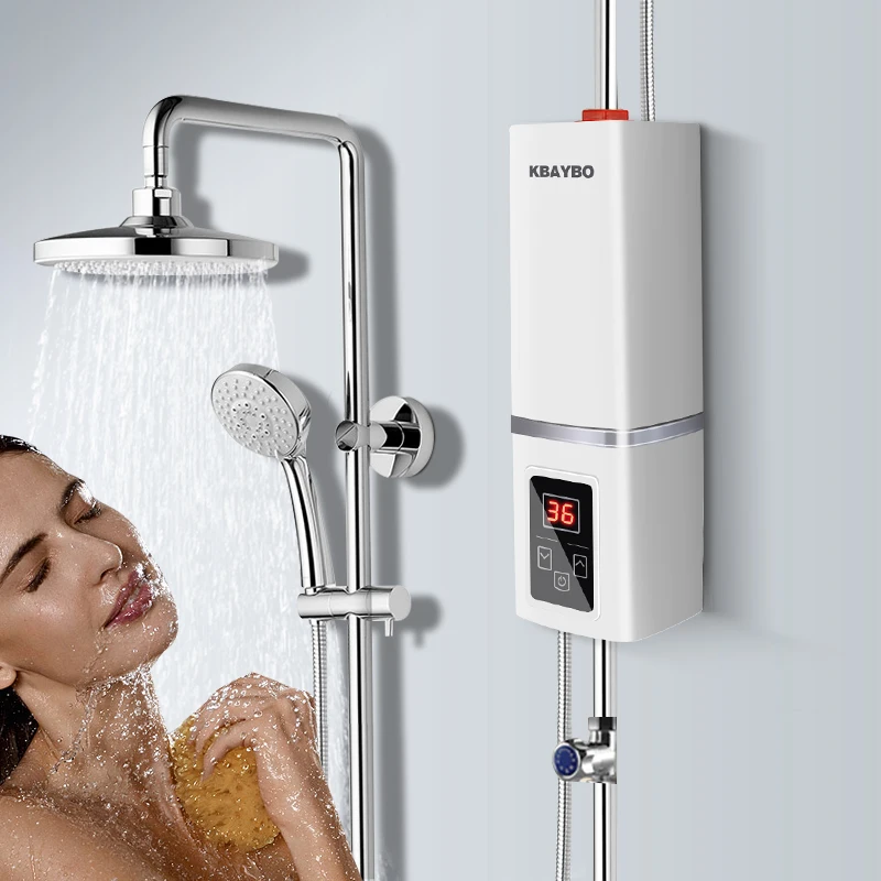 5500w Instant Electric Tankless Water Heater Instantaneous Water Heater Instant Electric Water Heating fast 3 seconds hot shower