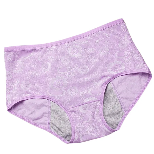 Menstrual Period Underwear Women Nylon Panties Ladies Seamless Mid waist Jacquard Panties