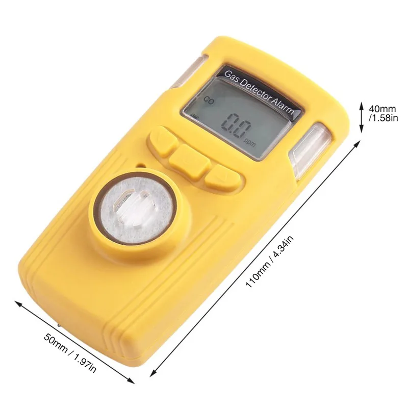 Mini Carbon Monoxide Meter Security CO Gas Sensor Detector Analyzer Poisoning Alarm Monitor Warning High Sensitive 0-1000ppm  (9)