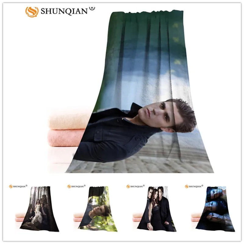 

Custom The Vampire Diaries 35x75cm Face Towels Facecloth Bamboo Fiber Washcloth Quick drying Sports Towel