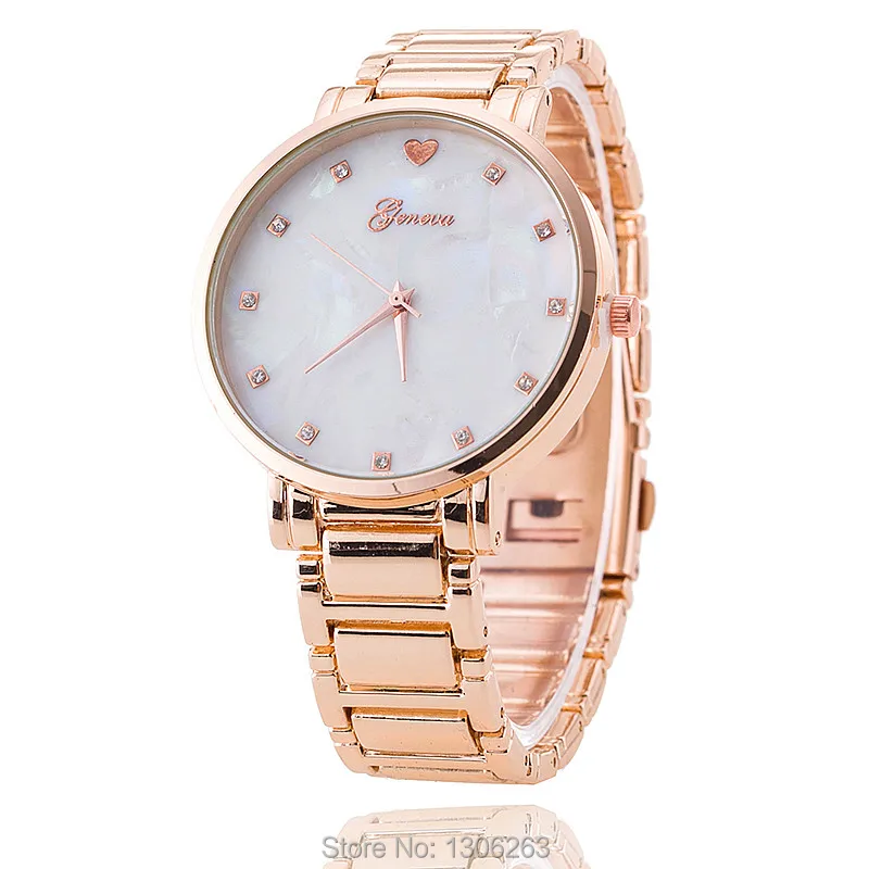 

New Fashion GENEVA Mother Of Pearl Watches Women Dress Watch stylish women casual watch Quartz Wrist Watches clock female
