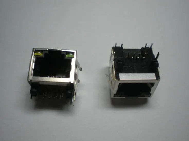 Бесплатная доставка 6 шт RJ45 Модульная сеть PCB Jack 56 8P LAN разъем экранированный со