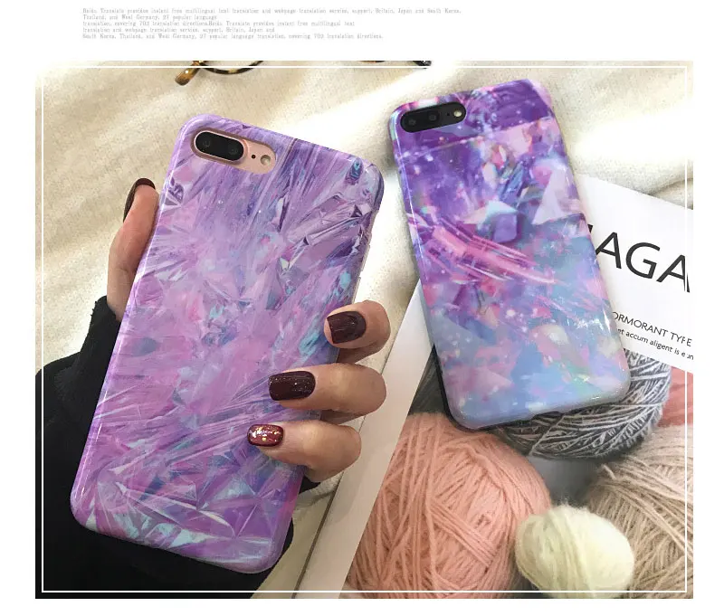 Purple Glossy Luxury TPU Phone Case For iPhone 6 7 8 Plus Case Cover For iPhone X XS 7Plus 8Plus 6s Plus 6s XR Max Cases Capinha (8)