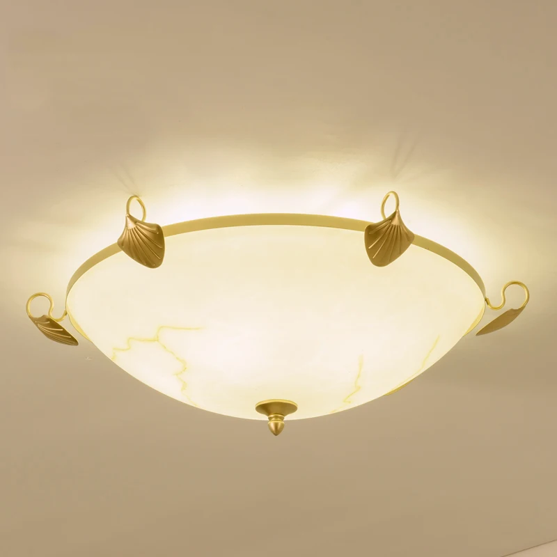 

modern simple e27 round ceiling lamp bedroom wrought iron desk lamp home warm corridor ceiling light ZA925930