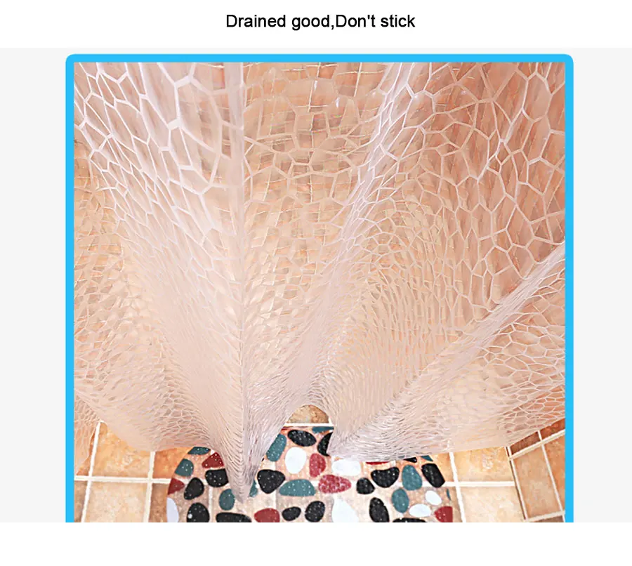 3D Water Cube bath curtain 10