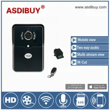 Fácil configuración 12 V 1.5A potencia y 1.0 mega píxeles de colores lente de la cámara ip de la puerta del intercomunicador 220 V Power video de la puerta