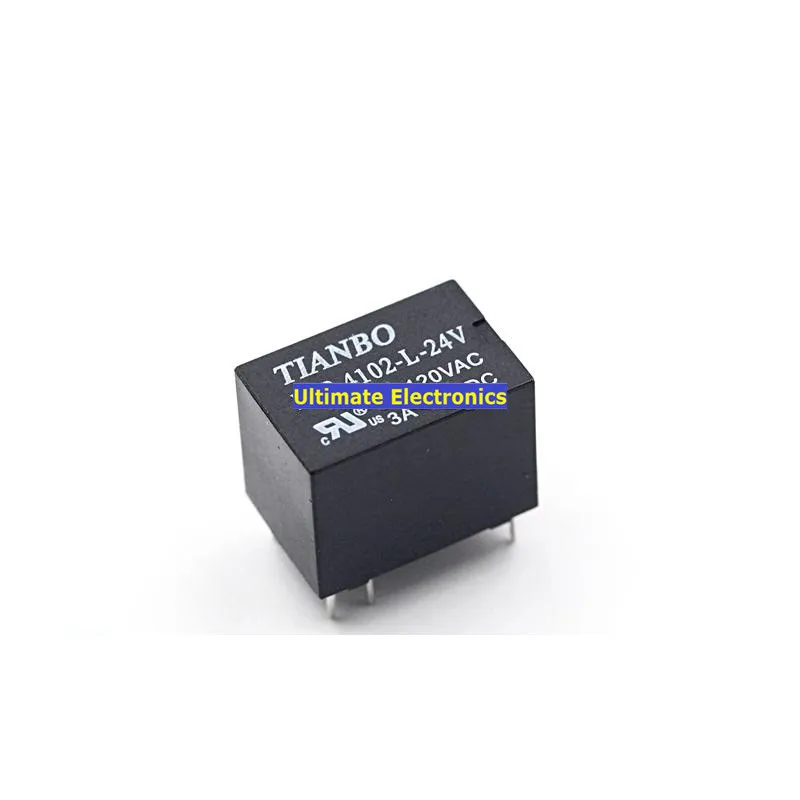 

10pcs HJR-4102-L-24V 24VDC 6-pin circuit board electromagnetic relay components