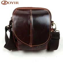 Натуральная кожа Для мужчин Талия Пакеты Сумки На Плечо Курьерские сумки ремень петли талии сумка