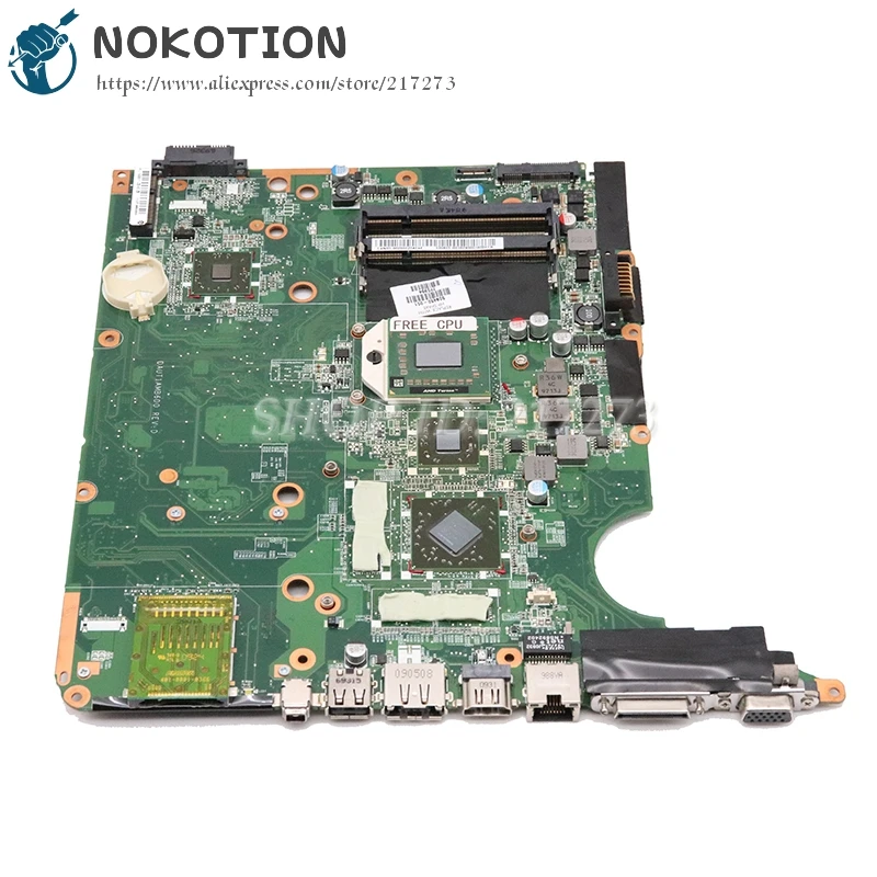 NOKOTION 509450-001 для hp DV6 DV6-1000 материнская плата для ноутбука DAUT1AMB6E0 DAUT1AMB6D0 hd4650 проверка ЦП