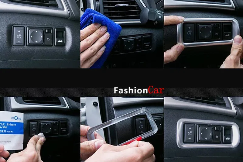 Для Nissan Pulsar/Sentra/Sylphy 2012- внутренняя регулирующая зеркало заднего вида Кнопка крышка кнопки Отделка 1 шт