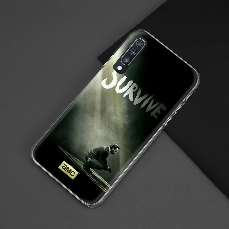 Чехол "Ходячие мертвецы" для samsung Galaxy A50 A70 A20e A40 A30 A20 A10 A8 A6 Plus A9 A7 Прозрачный жесткий чехол для телефона из поликарбоната