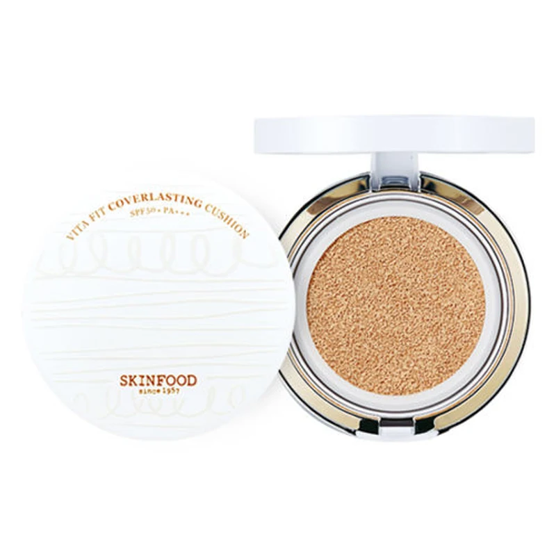 

SKINFOOD Skin Food Vita Fit Coverlasting Cushion SPF50+ PA+++ 15g BB Cream Moisturizing Concealer Foundation Korean Cosmetics