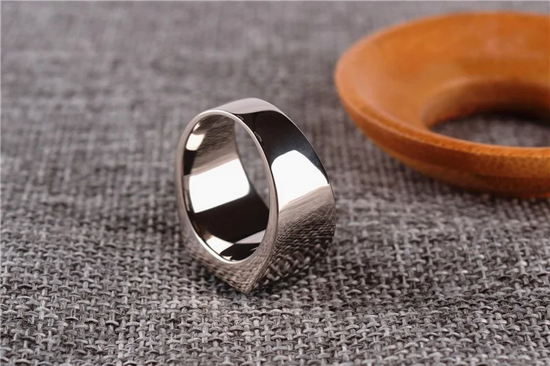 Квадратное кольцо-печатка с черным ониксовым камнем, мужское кольцо из нержавеющей стали, простой стиль, серебро/золото, крутые Модные мужские ювелирные изделия