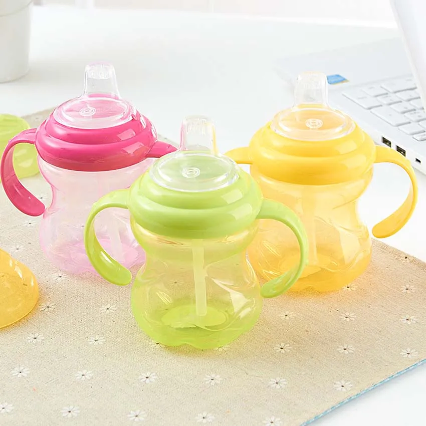 260ml Cute Baby Kids Spill proof Sippy Cup Children