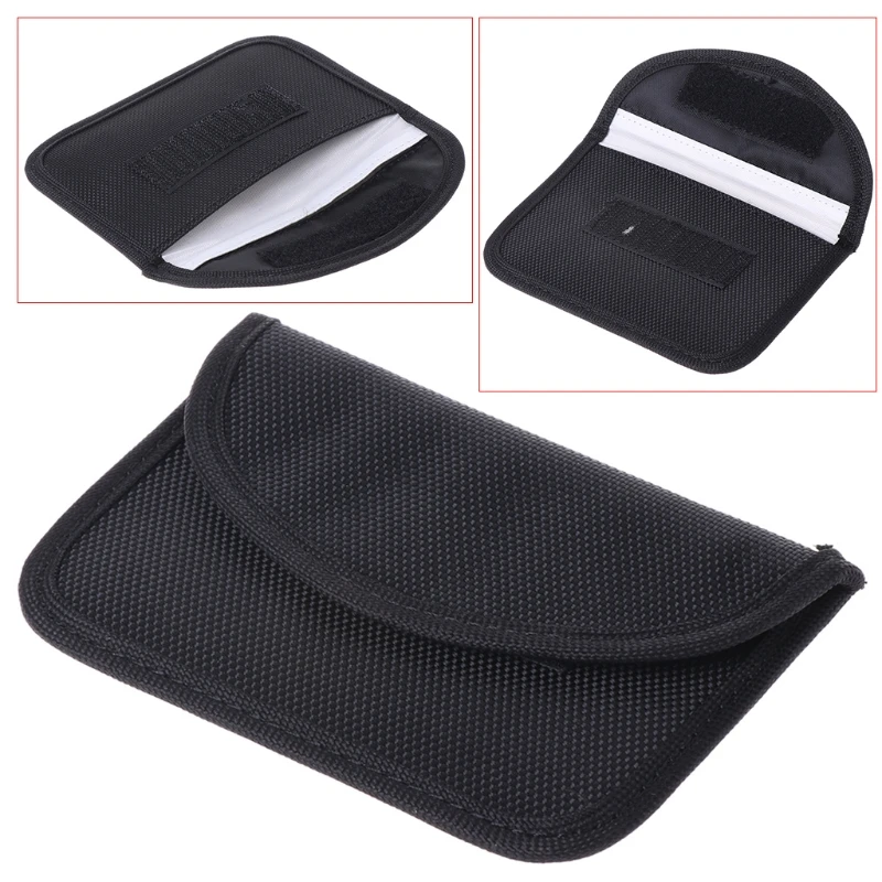 

RFID Electromagnetic Shielding Car Key Bag Case Shielding Blocking Cover Remote Control Key Bagping Support