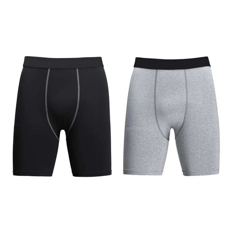 

Quick Drying Running Training Men's Compression Shorts Elastic Polyester Sports Base Layer Tights Athletic Underwear Shorts