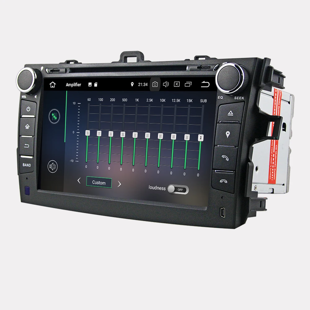Cheap Eunavi 2 din tda7851 Android 9 Car dvd for Toyota Corolla 2007 2008 2009 2010 2011 IPS touch screen gps navi radio 4GB 64GB DSP 3