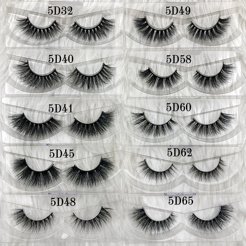 Mikiwi wholesale 50 pairs/pack 3D Mink Lashes No packaging Full Strip Lashes Mink False Eyelashes custom box Makeup eyelashes 4