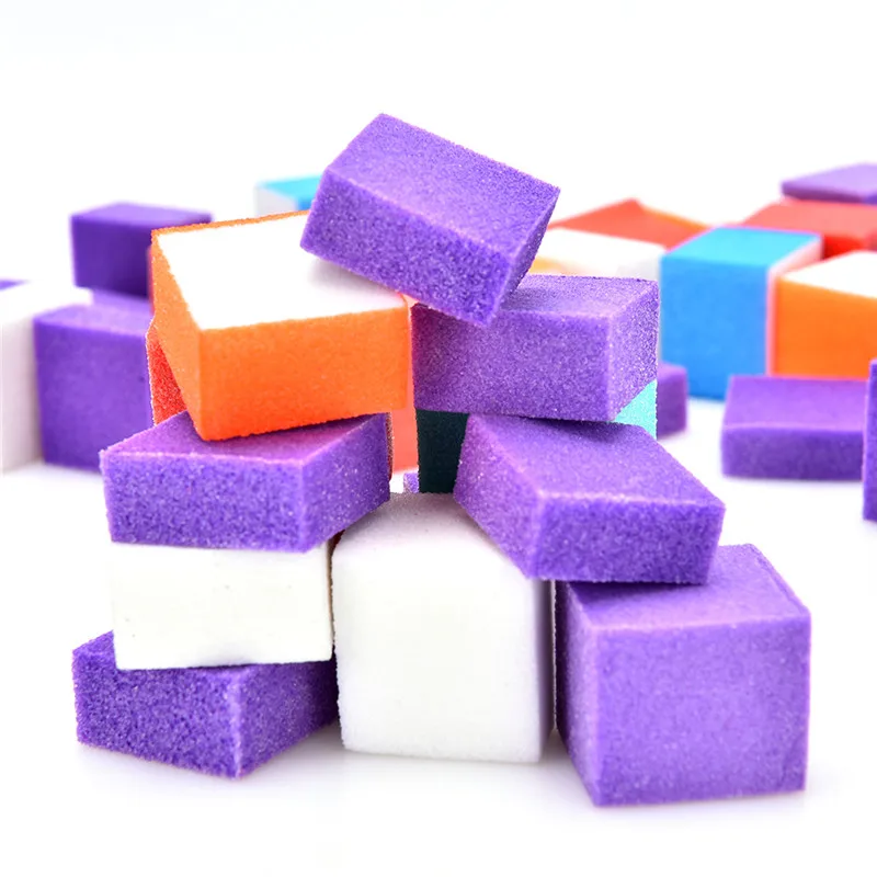 

60-70pcs Mini Colorful Nail File Block Irregular Size Sanding Sponge Polishing Nail Files Buffer DIY Nail Art Tool Pedicure File