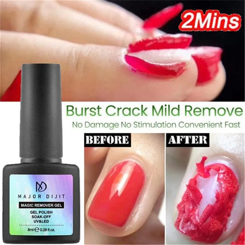 

Hot 8ML Burst Magic Remove UV Gel Magic Remover Soak off Nail Art Primer Acrylic Clean Degreaser For Nail Lacquer