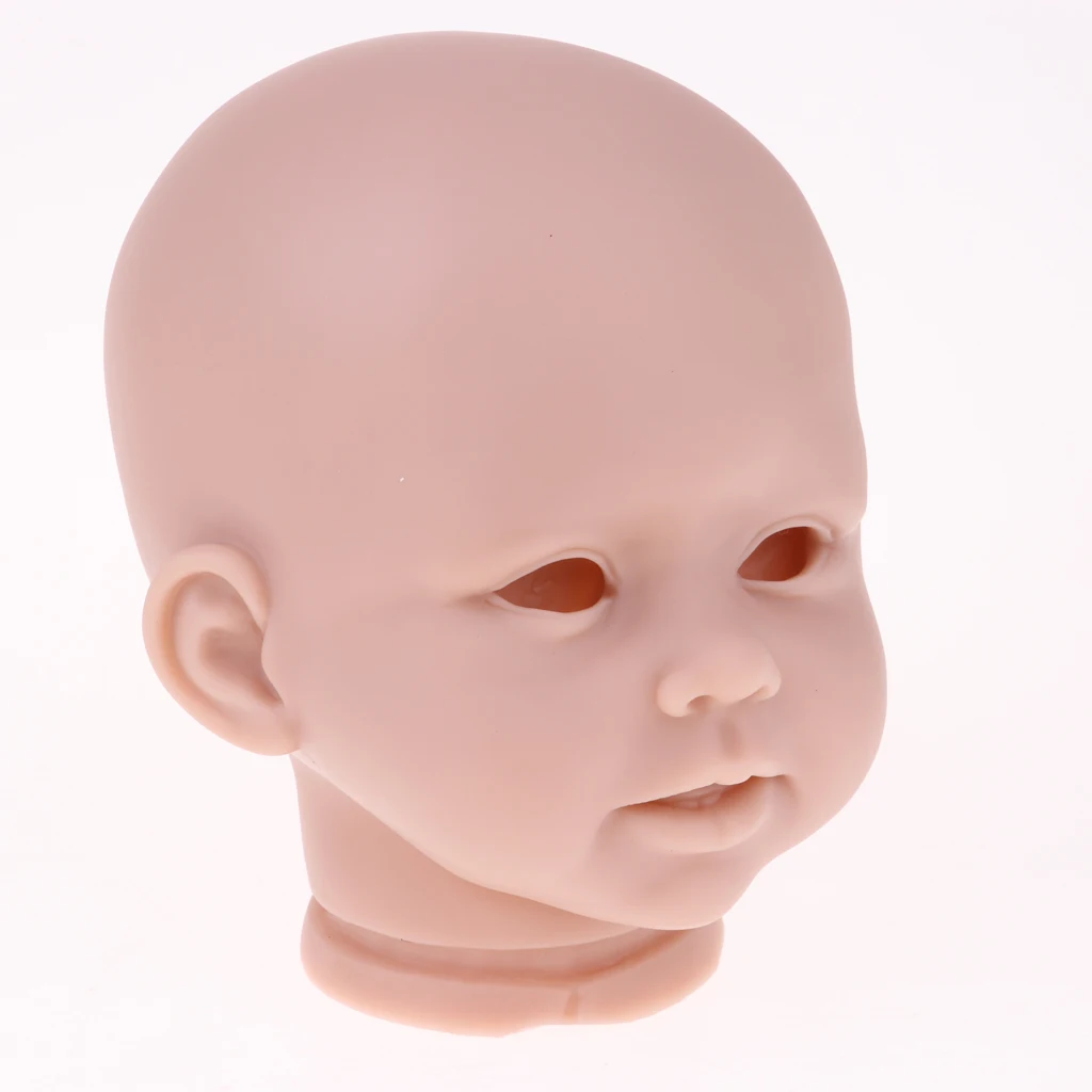 Real Touch Silicone 28' Reborn Kit Awake Baby Doll Blank Head Limb Mold and Cloth Body doll Set children birthday gift