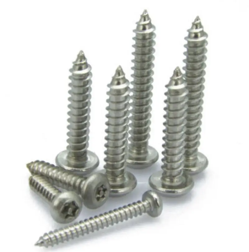 Винты M3 Torx из нержавеющей стали с круглой головкой и колтусом самонарезающие