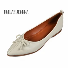 Неглубоко одной обуви Женская Весна новая обувь на плоской подошве в Корейском стиле пластины