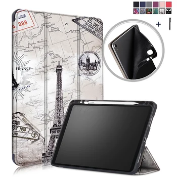 

Pen Holder Flip Leather Case For iPad Pro 11'' Smart Wake Sleep Cover For iPad Pro 11'' Back Stand Capa Fundas +Stylus