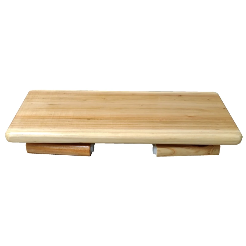 Wooden Meditation Bench Portable With Folding Leg Solid Wood